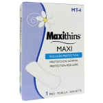 Maxithins Maxi Pad Vended Sanitary Napkins, #4 Box, White